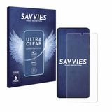 Savvies Screenprotector voor Motorola Edge 20 - Folie Beschermfolie transparant 6 Stuks