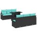 vidaXL Salon de jardin 7 pcs 6 places