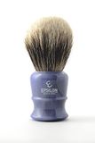 Epsilon Scheerkwast dassenhaar, wit, blauw, 55/26 mm, standaard, uniek