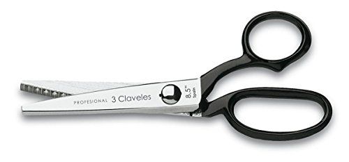 3 Claveles Zig schaar, koolstofstaal, zwart, 22 cm (8,5")