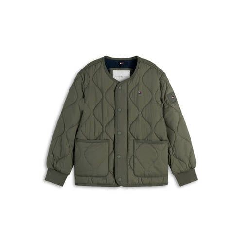 Tommy Hilfiger kids quilted zomerjas groen