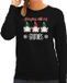 Bellatio Decorations foute kersttrui/sweater dames - Kerst kabouter/gnoom - zwart - Gnomies XXL