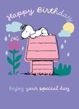 PINDA'S SNOOPY VERJAARDAGSKAART 'GENIET VAN JE SPECIALE DAG'