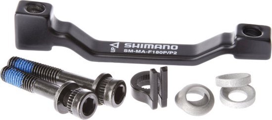 Shimano Schijfrem Adapter van PM 180 mm tot PM 203 mm, black