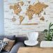 LosokaWood Décoration murale carte du monde 3D Wzór 21