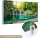 MuchoWow® Peinture sur verre 40x20 cm - Peinture sur verre acrylique - Pont - Cascade - Nature - Photo sur verre - Peintures