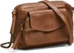 PIECES PCNAINA Leather Handbag Root Beer