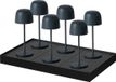 Lumisky Set van 6 tafellampen SOPHIA H28CM Gris anthracite