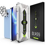 iGuard Beschermglas, 2 stuks, compatibel met Apple iPhone 13 Pro, 6,1, beschermglas, pantserfolie, Edge+ bescherming, ultrahelder, 3D-gevormd glas, Easy Applicator
