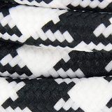 Zijden stoffen snoer – 3 m – wit/zwart
