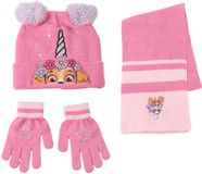 CERDÁ LIFE'S LITTLE MOMENTS Paw Patrol Skye Winterset Meisjes – Muts, Handschoenen en Sjaal – Roze – Officieel Gelicenseerd