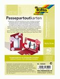 Folia 130522 - Passepartouts met rechthoekige stans, ca. 10,5 x 15 cm, 5 kaarten (220 g/m²) en enveloppen, donkerrood