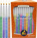 Ner Mitzveh Ner Mitzvah Chanukah Candles, 45pk, Multi Colours, Wax