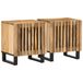 VidaXL Nachtkastjes 2 stuks 40x34x46 cm massief ruw mangohout