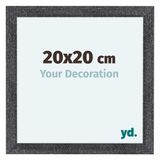 yd. Cadre photo 20x20 cm Gris Brossé MDF Como
