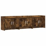 vidaXL TV-kast 168 x 33 x 47 cm Gerookt eiken Bewerkt hout