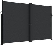 vidaXL Windscherm uittrekbaar 220x600 cm zwart