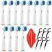 Oral-B 12x Precision Clean Opzetborstels + Gratis Tandfloss & Tube Squeezer
