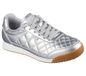 Skechers Dames BOBS Billie Wild Comfort Sneaker, zilver, 6 UK, Zilver, 39 EU