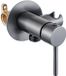 FortiFura Calvi Robinet de bidet - avec support de douchette à main - gunmetal (anthracite)