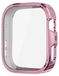 Wigento Huawei Beschermhoes van TPU, volledig deksel, elektroplated, voor de Huawei Watch Fit 4 Pro smartwatch, kleur: roze
