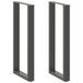VidaXL Bartafelpoten 2 stuks U-vormig 50x(100-101) cm staal antraciet