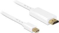 Delock Premium Mini DisplayPort 1.1a naar HDMI 1.3 kabel (Full HD 1080p) / wit - 2 meter