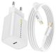 Mayaxess, adaptateur secteur 18W pour iPhone SE 2020 + câble Lightning 1 mètre, blanc
