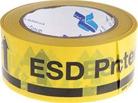 RS PRO ESD plakband, zwart, geel, 66 m x 48 mm, voor op de vloer