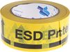 RS PRO ESD plakband, zwart, geel, 66 m x 48 mm, voor op de vloer