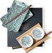 Moritz & Moritz Gourmet - Sushi Set 6-delig groene bladeren, Moritz & Moritz sushi serviesset voor 2 personen - 10 delen - sushi-serveerset met 2 sushi-borden, dip-schaaltjes en stokjes