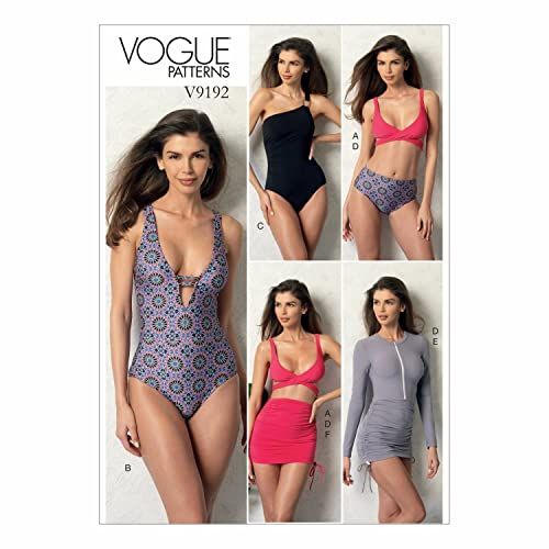 Vogue Patterns V9192 - Damestop, Badpak, Broekje & Sprei - Maten 34-42