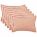 vidaXL Kussensloop 6 pcs houten roze 50 x 70 cm bouclé