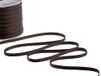 Furlanis - Dubbel satijnen lint, Italiaanse stof - cacao, 6 mm x 25 m