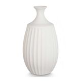 Giftdecor Bloemenvaas Antique Athena - ivoor wit - keramiek - 19 x 31 cm