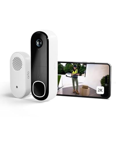 Arlo 2K Draadloze Video Deurbel & Gong