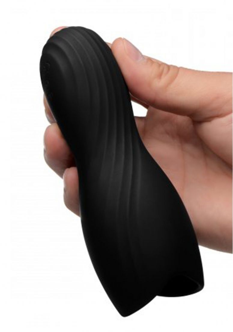 Trinity Vibes Silicone Penis Head Pleaser - Black