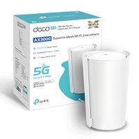TP-Link Deco X3000-5G routeur avec 5G Mesh WiFi 6, AX3000Mbps double bande, modem ultra-rapide jusqu'à 3,4 Gbit/s, connexion WAN/LAN 2,5 Gbit/s, Alexa, Plug & Play
