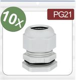 Quadrios 24CA397 Wartel PG21 Polyamide Grijs 10 stuk(s)