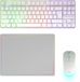 Mars Gaming MCPWTKLWUS Toetsenbord Inclusief Muis Gamen RF Draadloos + USB QWERTY US International Wit