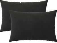 vidaXL Housse de coussin HEERLEN Noir 40 x 60 cm Velours