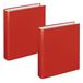 VELOFLEX - Ringmap Basic DIN A5 met 2-ringsmechanisme, 2 stuks, rood