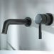 Hudson Reed – Mitigeur Mural Lavabo Noir Mat En Laiton
