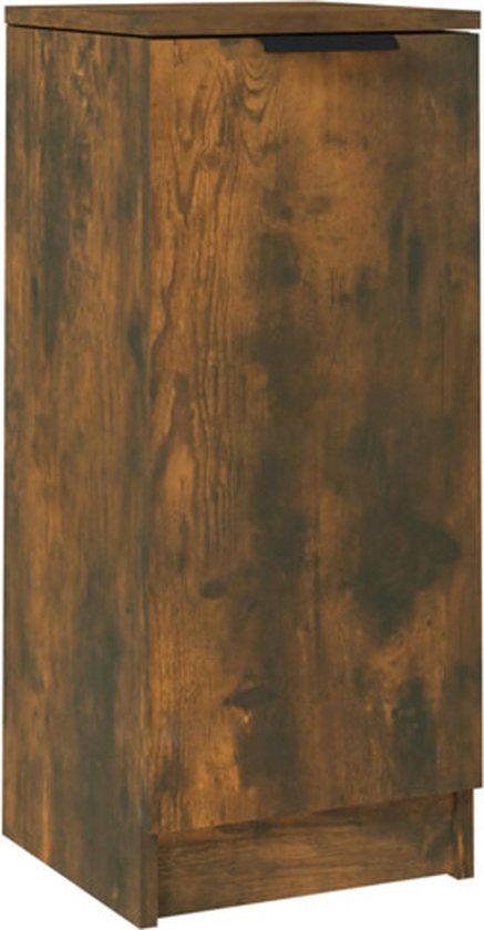 vidaXL Dressoir 30x30x70 cm bewerkt hout gerookt eikenkleurig