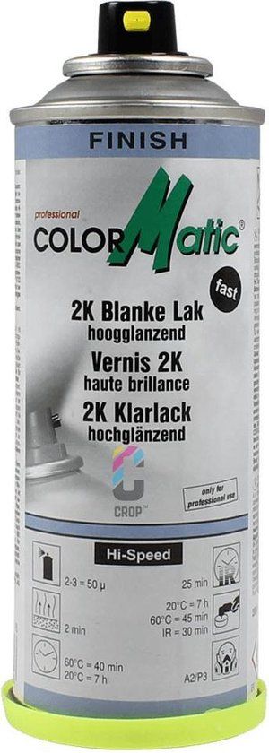 Colormatic 2K Blanke Lak Hoogglans Spuitbus - 200ml