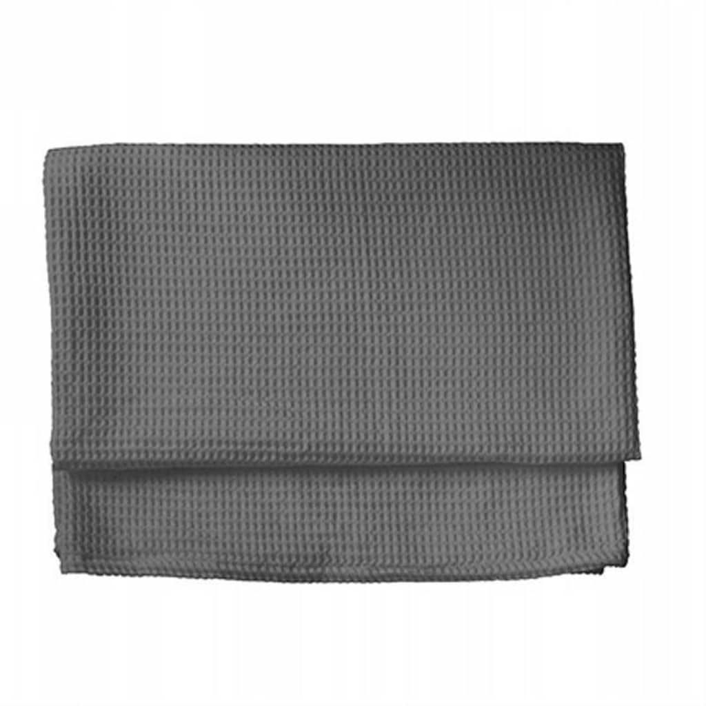 Hecket & Lane Heckett & Lane Waffle plaid 180 x 260 cm - Dark gull grey