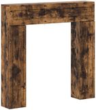 vidaXL - Habillage de cheminée - Chêne fumé - 102 x 18 x 100,5 cm
