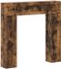 vidaXL - Haardombouw - Gerookt eiken - 102 x 18 x 100,5 cm