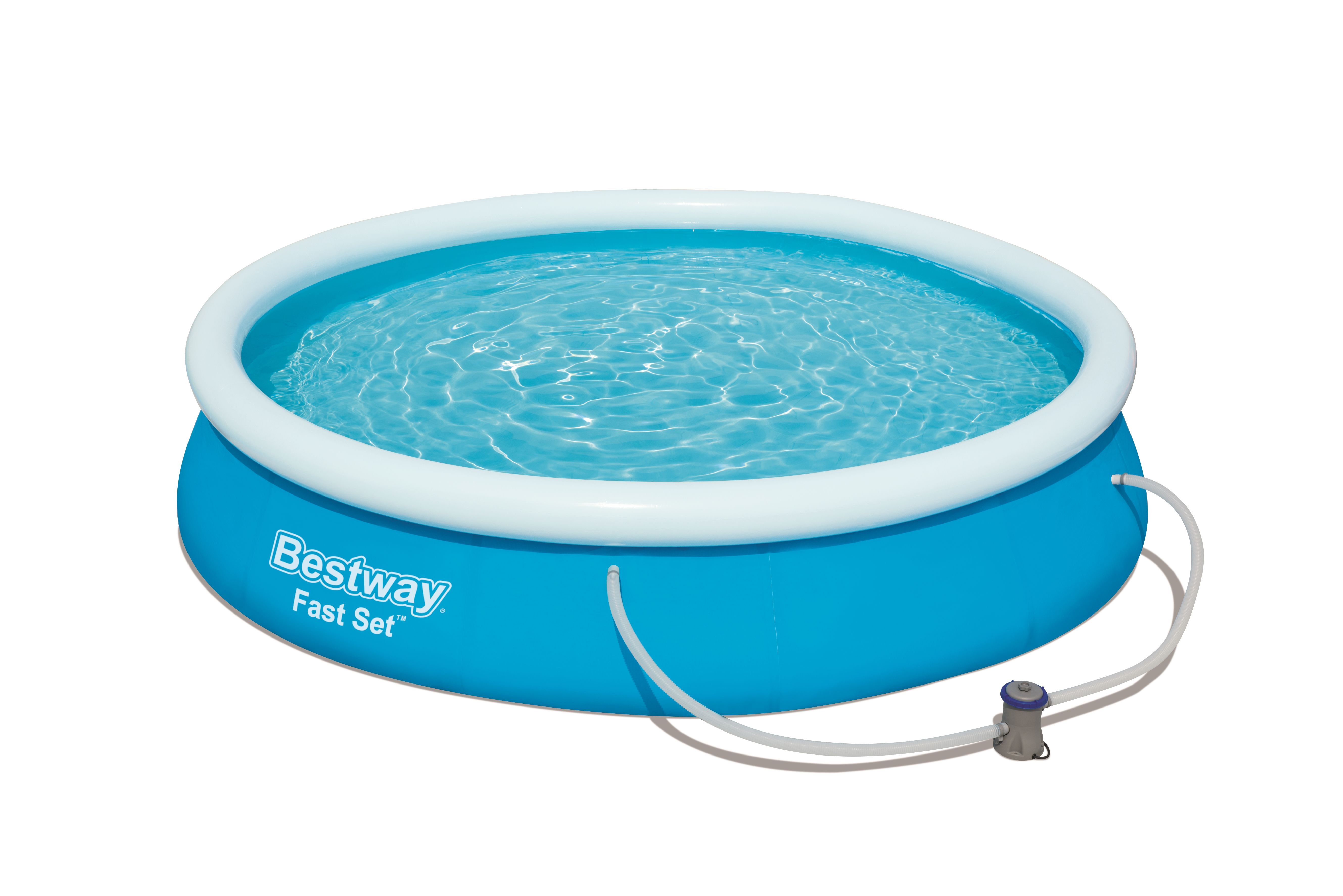 Bestway Fast Set Opblaasbaar Zwembad - Rond - 366cm - Met Filterpomp