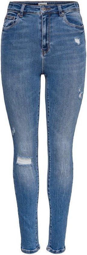 ONLY ONLMILA HW SK ANKLE - Skinny Fit Jeans - Medium Blue Denim